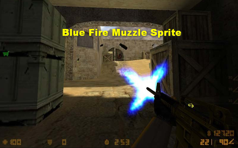 دانلود اسپرایت Bule Fire Muzzle - کانتر 1.6